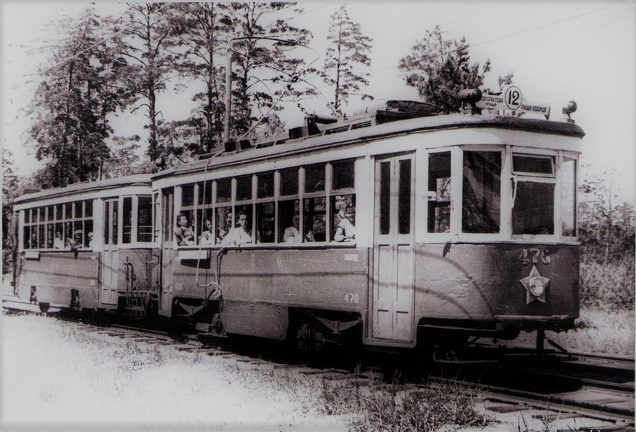Трамваї в Пущі-Водиці в середині XX століття